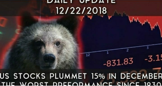 Daily Update (12/22/18) | US Stocks plummet nearly 15% in December, the worst since 1930's