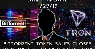 Daily Update (1/29/19) | BitTorrent token sales closes in 15 minutes!