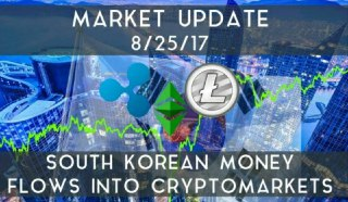 Market Update 8/25/2017 | Korean Money Flows Into Cryptocurrencies