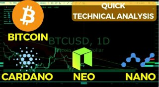 Quick Technical Analysis of Bitcoin, Nano, Cardano and Neo