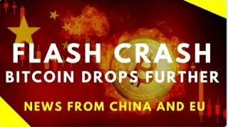 FLASH CRASH #2: Bitcoin DROPS EVEN FURTHER + News from China - Today's Crypto News