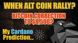 When Alt Coin Rally? Bitcoin Correction to $8,500? My Cardano Prediction
