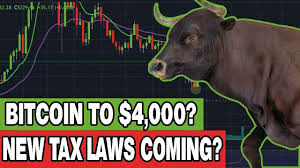 BITCOIN TO $4,000? New Crypto Tax Laws Incoming? Cryptocurrency News