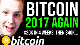 EMERGENCY!! BITCOIN REPEATING 2017 EXACTLY!!! BTC $20,100 September Target - Programmer explains