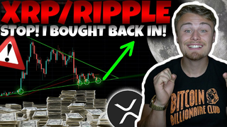 XRP Ripple Holders! **I BOUGHT BACK IN!** Watch This Now Before You Buy | My Fail Proof Plan For XRP