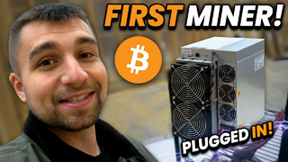 Plugged My First BITCOIN Miner In!