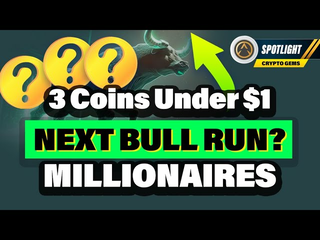 Top 3 Altcoins Under $1 - These Will BLOW UP in The Crypto Bull Run