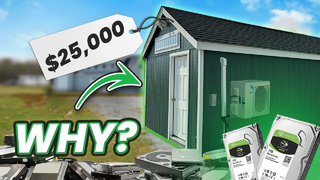 Why I Spent $25,000 Building a SHED with HVAC For Hard Drive Mining